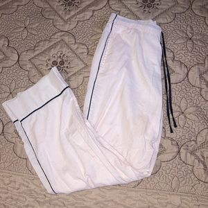 vintage light baby pink and black victoria secret pjs / pants